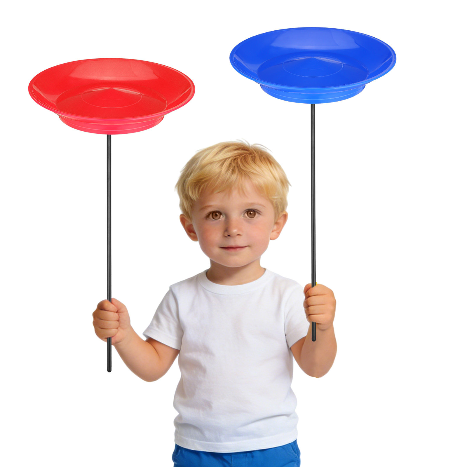 Party Games No Equipment - 2 Set Piringan Putar untuk Juggling,