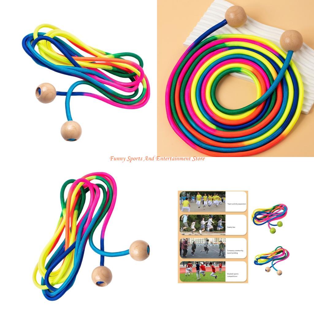 Party Games No Equipment - C4DE Peralatan Kebugaran Panjang Pelangi Gagang