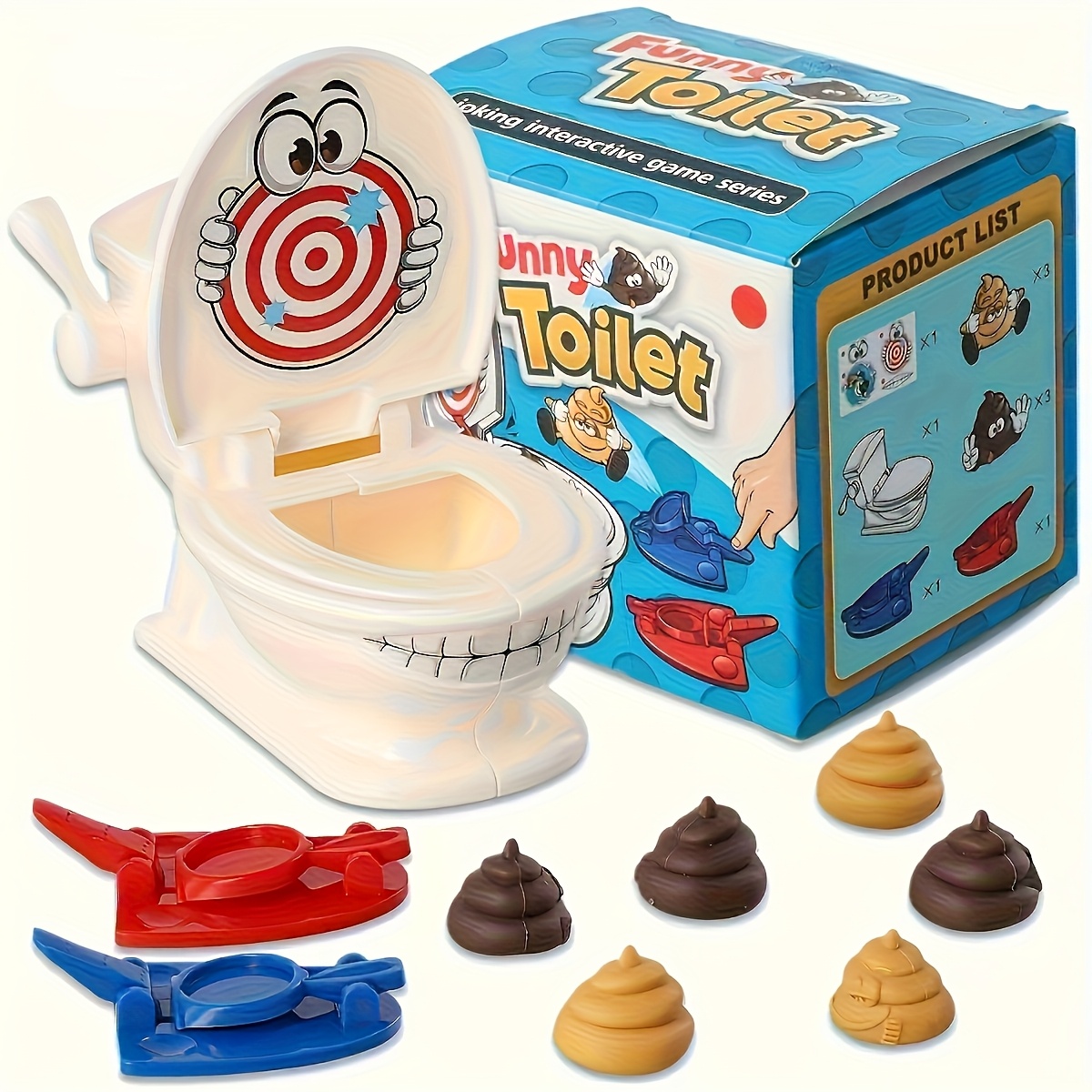 Party Games Indoor - Mainan Toilet Mini Anti Stres, Mainan