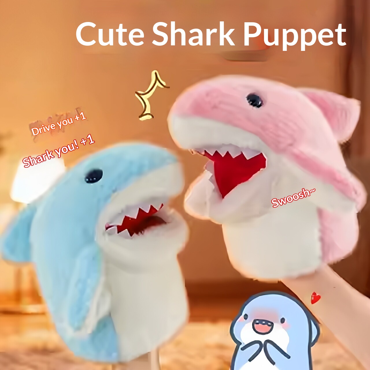 Party Games Children - Boneka Tangan Hiu Boneka Hiu Plush