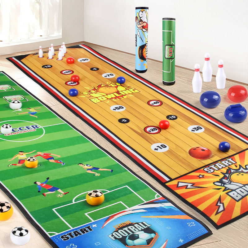 Party Games Indoor - Permainan Papan Curling Sepak Bola Interaktif