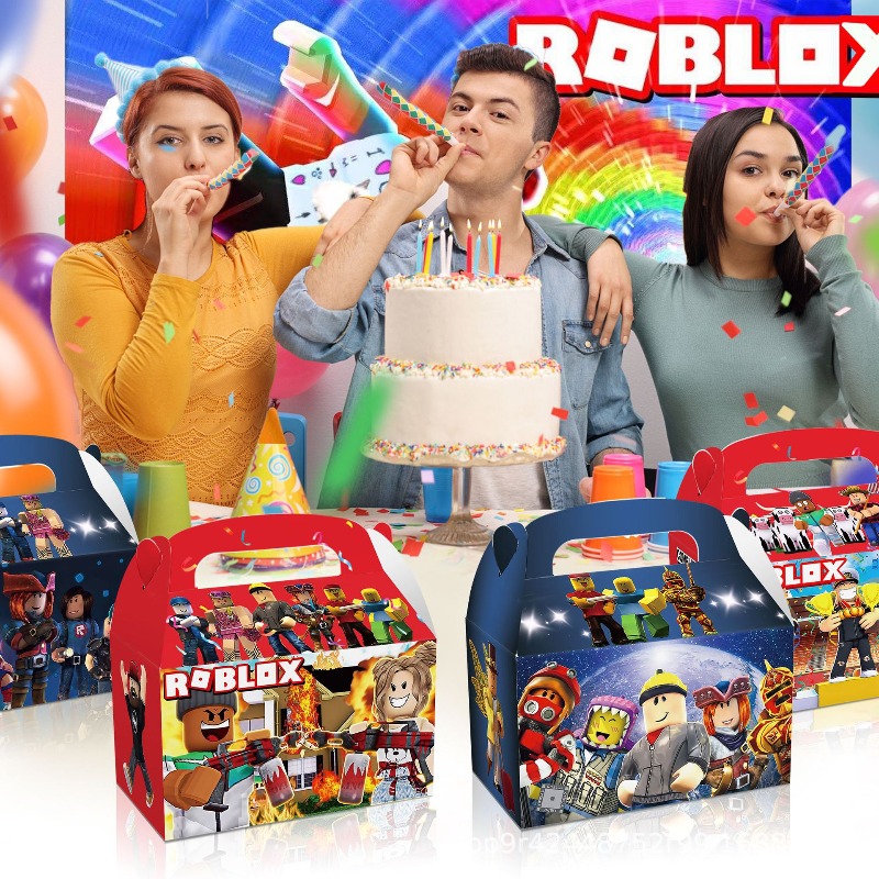 12 Buah/Set Kotak Hadiah Dekor - Party Games In Roblox ulasan dan harga