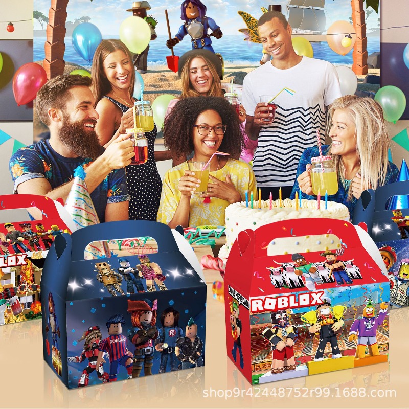 12 Buah/Set Kotak Hadiah Dekor - Party Games In Roblox ulasan dan harga
