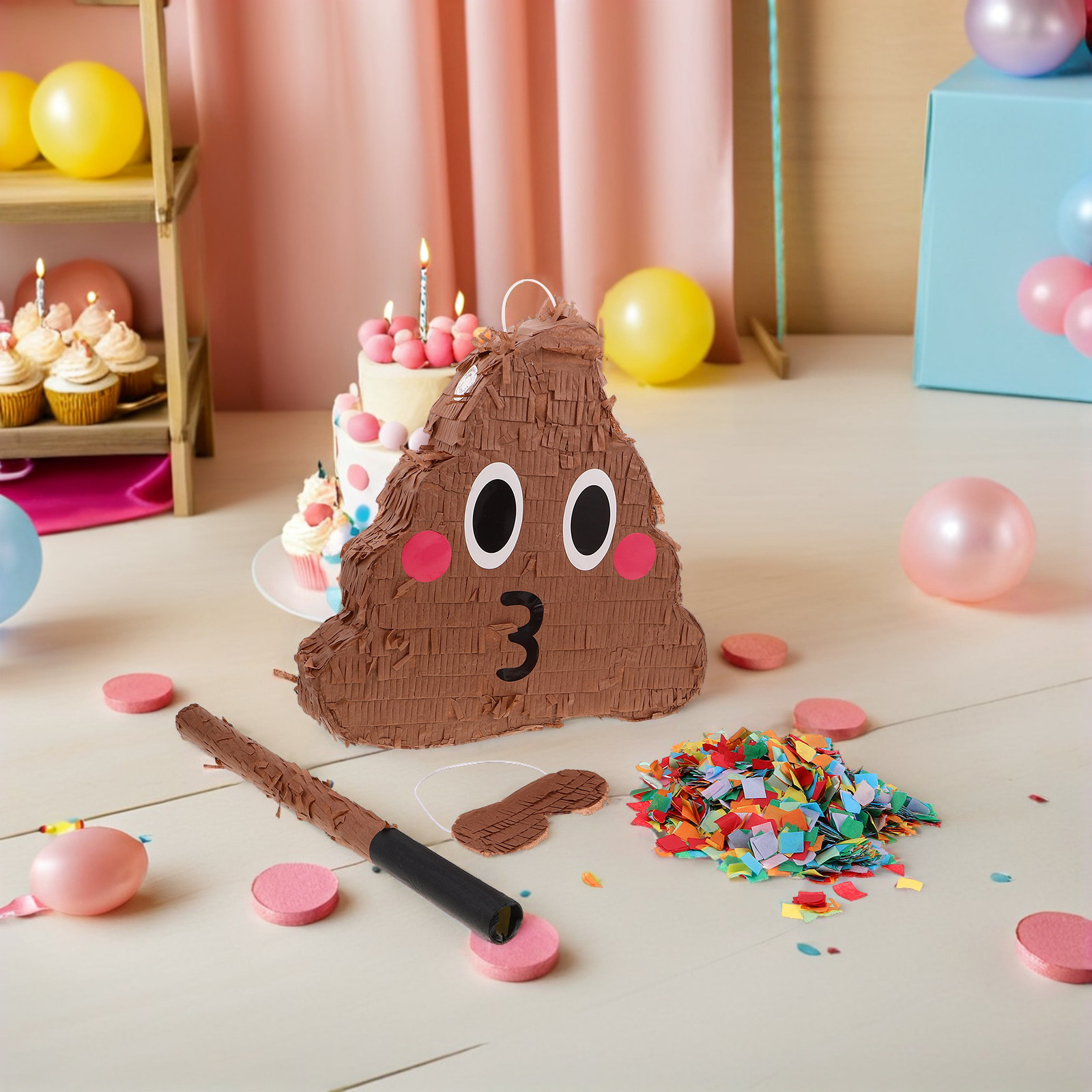 1 Set Pinyata Bertema Kotoran  - Party Games Easy Kids ulasan dan harga